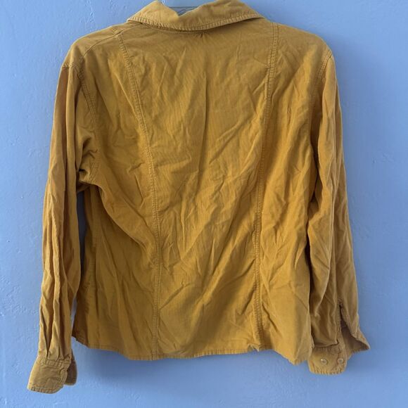 Vintage French Kuff Yellow Gold Button Down Shirt Size Large - Picture 3 of 4